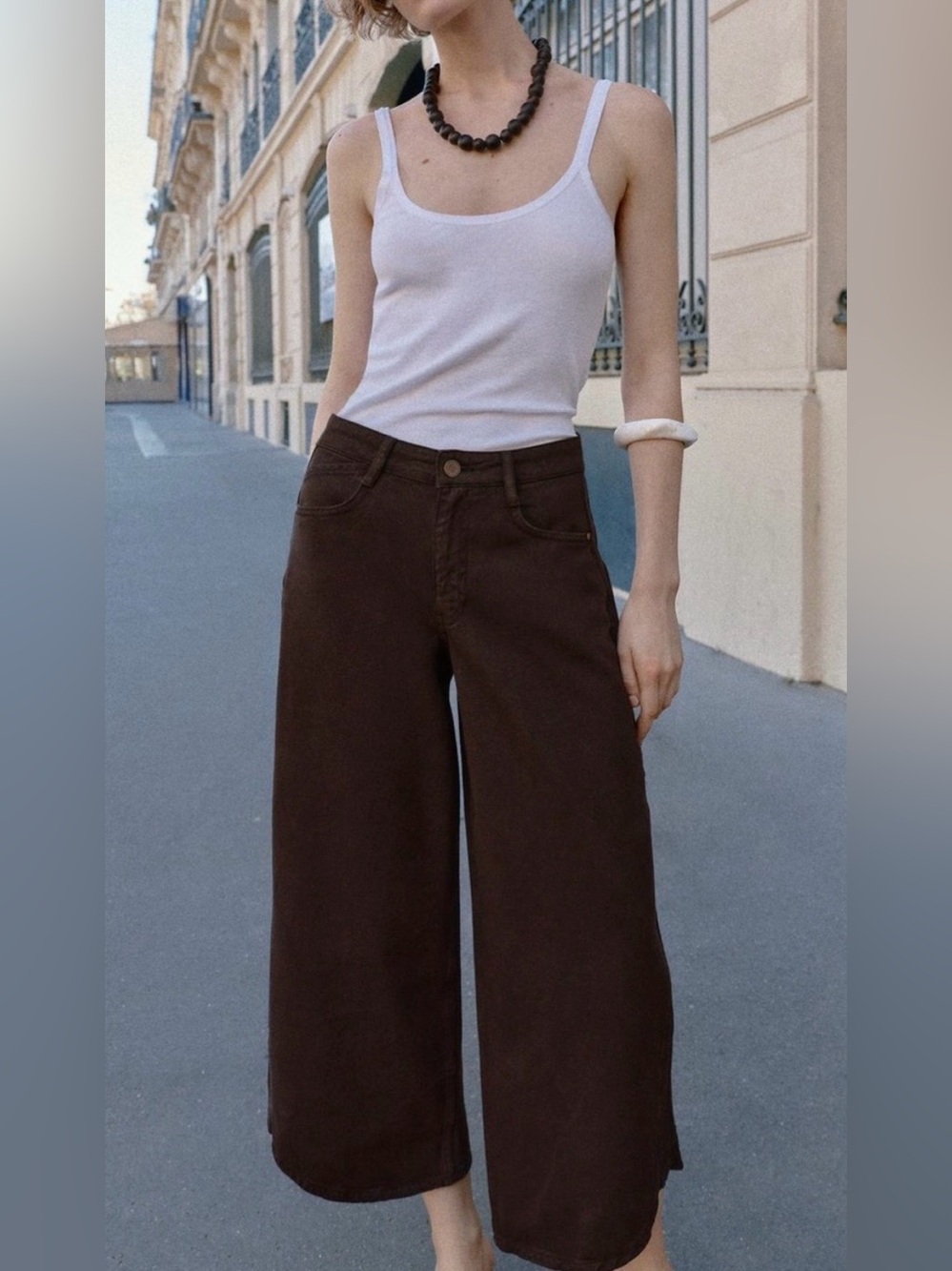 ZARA Z1975 HI-RISE BALLOON ASYMMETRIC HEM JEANS NWT
Size: 14 * Color: BROW